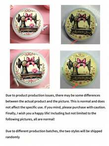 Retractable Soft Tape Measure, Double-Sided Centimeter And Inch Scale 150cm/60in, Butterfly Sewing Machine Print Flexible Measuring Tape, Suitable For Sewing, Cutting, Handicrafts, 3D Measurement, Height Measurement, Fitness Studio And Clothing Industry - Multicolor - View 8
