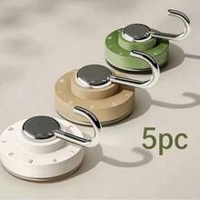 Random Assorted 1/5/10pcs/Minimalist Style/Strong/Household/No-Damage/Vacuum Suction Cup/Hook/Bathroom/Kitchen/Behind Door/Storage Organizer/Drill-Free/Waterproof/Moisture-Proof - Multicolor - View 13