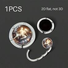 Purse Hook For Table, Constellation Zodiac Print Foldable Metal Handbag Hanger, Portable Table Bag Holder For Restaurant Desk, Unique Gift For Astrology Lovers, 12 Zodiac Signs Available - Multicolor - View 16