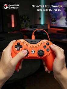 GAMESIR Tay cầm chơi game có dây đối xứng Cửu Vĩ Hồ 8K, tần số phản hồi 8000Hz, chơi game FPS, tương thích Switch 2, máy tính, Steam - Xem 1