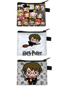 Warner Bros 1pc Harry Potter Dobby Cartoon Short Wallet, Creative Cute Storage Coin Purse Card Holder Bag, Anime Data Cable Accessory Key Holder Earphone Case, Purse, Christmas Party Small Gift Party Costume Accessory, Perfect Halloween Birthday Holiday Party Graduation Gift For Best Friend - Multicolor - View 10