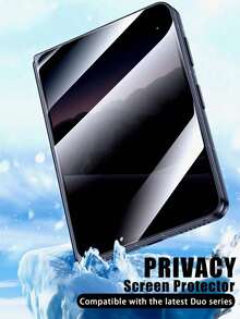 MSRI 2pcs/Pack, Full Coverage Privacy Anti-Peeping Tempered Glass Screen Protector, 9H High Hardness Glass Base, Reinforced Edges, Shatter-Resistant, No Color Distortion, Dust-Proof, Anti-Fingerprint, Smooth Touch, Compatible With IPhone Duo/18 Pro/18 Pro Max/18/17e/17 Pro Max/17 Pro/17Air/17/16 Pro Max/16 Pro/16 Plus/16/15 Pro Max/15/14/13/12/11 And Other Models - Black - View 3