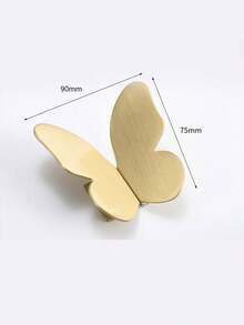 1/2pcs Creative Butterfly Symmetrical Metal Pull Handle, Suitable For Cabinets, Drawers, Wardrobes, Bedside Tables, Dressing Tables, Storage Boxes, Cosmetic Boxes, Decorative Boxes, Etc., With Screws, Easy To Install - Multicolor - View 12