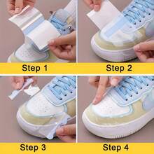 30Pcs Transparent Shoe Toe Protector Stickers Self‑Adhesive Waterproof Anti‑Dirt Shoe Head Protection Film For Sneakers Casual Shoes - Multicolor - View 3