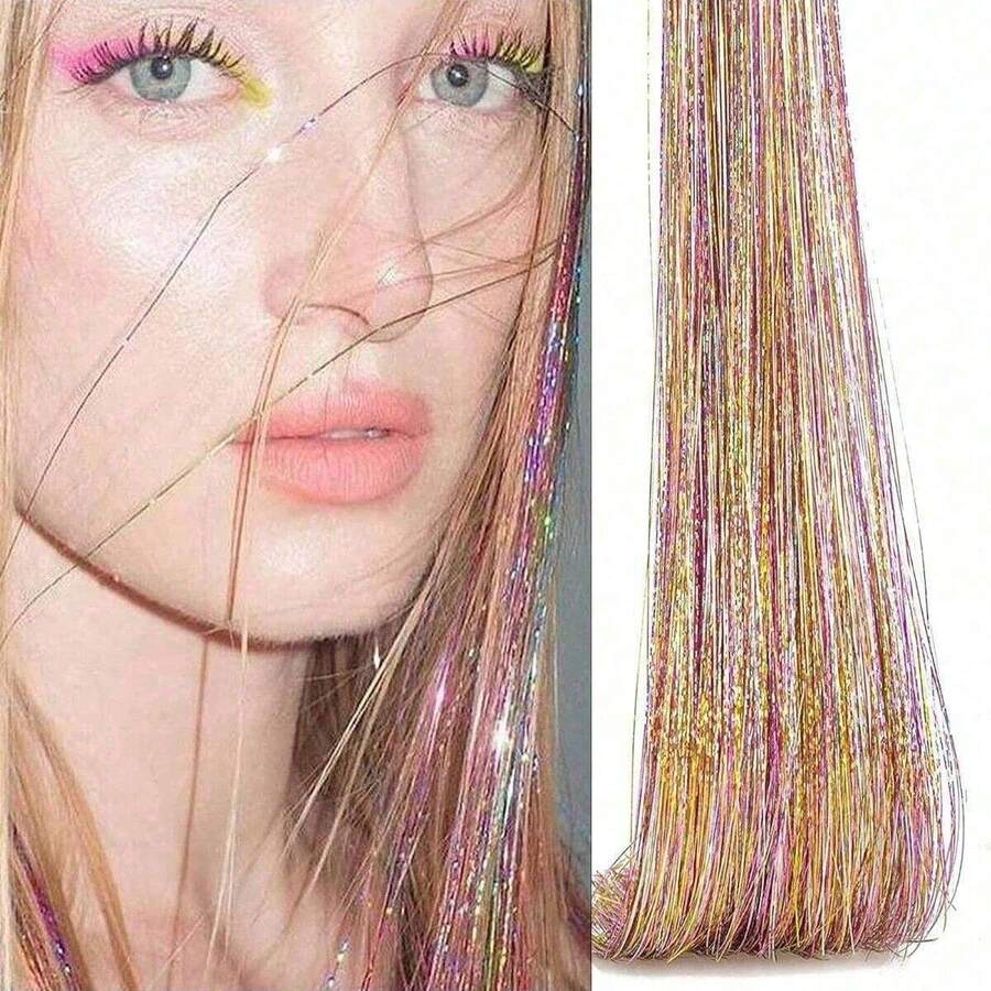 12pcs Hair Accessories Set Shiny Metal Ribbon Clips Glitter Ribbon Hair Clips Party Star Eye-Catching Beautiful Hair Accessories Gift For Girls Halloween
