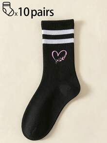 1/3/5/10 Pairs Of Men's Mid-Calf Crew Socks,Breathable,Moisture-Wicking,Soft,All Season Comfort For Sports/Daily/Casual - Multicolor - View 8
