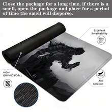 Ink Knight Mouse Pad Grey Wash Texture Desk Mat Extended XL MousePad Office Desk Accessories Multicolor Non-Slip Stitched Edge Computer Mat For Desk 35.4x15.7 Inches Rubber Base Laptop Keyboard Pad For Home Office & Gamers,Durable And Spill-Resistant - View 7