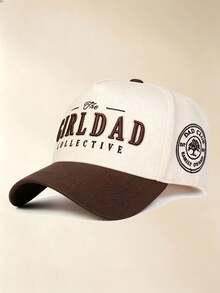 1pc Unisex Curved Brim Baseball Cap, Front,Letter Embroidery, Side NYC Print, Adjustable Strap, For Daily, Street, Outdoor, Travel Daily Wear - Multicolor - View 3