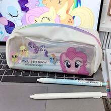 1pc My Little Pony Pencil Case Set, Ins Style Large Capacity Colorful Aesthetic Pencil Pouch, Cute Stationery Storage Bag, Pencil Box, Back To School Gift For Students And Teens - A - View 1