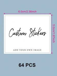 Custom Landscape Rectangular Stickers, Custom Logo Rectangle Stickers For Business Brand, Waterproof Labels, Customizable Photo Stickers, Wedding, Engagement, Birthday, Party Gift Tags, Supplies For Small Business - White-rectangular - View 10