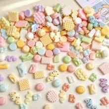 10/30/50pcs 3D Resin Macaron Color Chocolate Cream Bar Shape Multi-Style Random Mixed Nail Art Decoration DIY Accessories - Random Mix - Mini Chocolate Assortment - View 5
