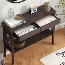 Sofa & Console Tables - Brown - View 3
