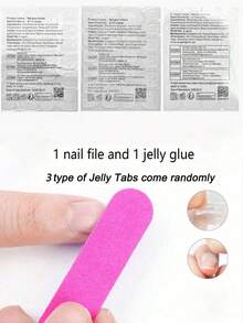 24pcs Pink To White Gradient Square Short Full Coverage Press-On Fake Nails, Classic Minimalist French Style, Suitable For Parties, Dates And Back To School Daily Wear - Multicolor - View 5