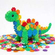somoving 400pcs Plastic Building Blocks Digital Letters Snowflake Toy Set, Best Gift For Holidays, Halloween And Christmas - Multicolor - View 6
