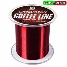YACUMA Senar Pancing Nilon Monofilamen Lembut Tahan Aus 500m, Lemparan Sangat Halus, Cocok untuk Memancing di Air Tawar dan Air Asin, Warna Kopi - Coffee Brown - View 12