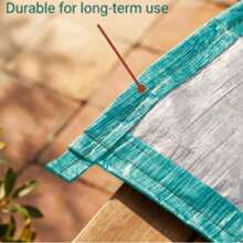 Heavy Duty Waterproof Tarp,All-Weather Protection Cover For Outdoor, Camping, Patio, Furniture, Green / Silver,Reinforced & Tear Resistant Polyethylene Tarpaulin With Stitched Edges, With Ear Loops, It Is Easier To Fix And More Stable. - A - View 5