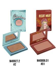 MISSLYN 2Pcs Desert Night Blush & Cinnadream Bronzer Set, All-In-One Bronzy Holiday Look, Silky Blendable Cheek Tint, Face Blush & Bronzer Kit, Daily/Travel/Winter, Soft Glam/Golden Hour/Natural Glow, Halloween Makeup - #01+#2 - View 7