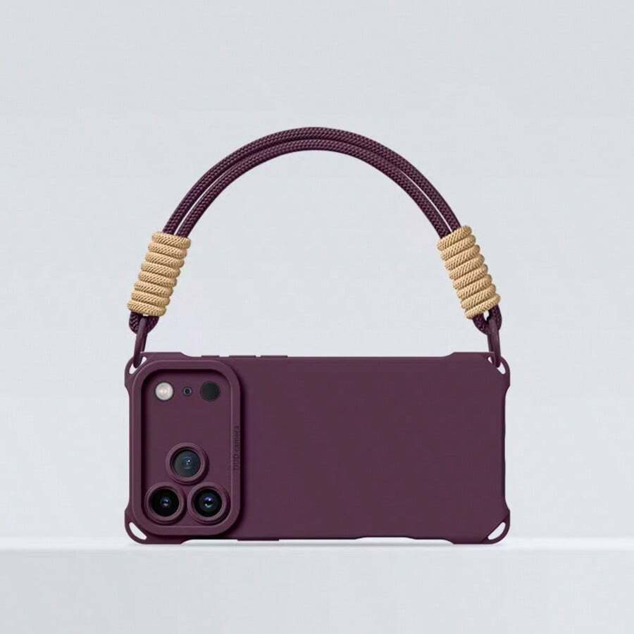 Phone Protective Case With Lanyard Compatible With Iphone 11 1 2 13 14 15 16 1 7 18 18 Pro 18 Pro Max - Cherry Red + Lanyard - View 1