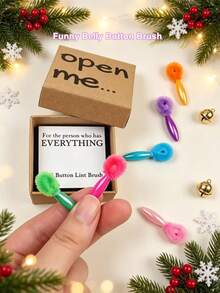 3/1pc Belly Button Brush/Belly Button Care Gift, Funny Joke Christmas Gift For Someone Who Has Everything, Suitable As Birthday Gift For Friends - Belly Button Brush - View 1