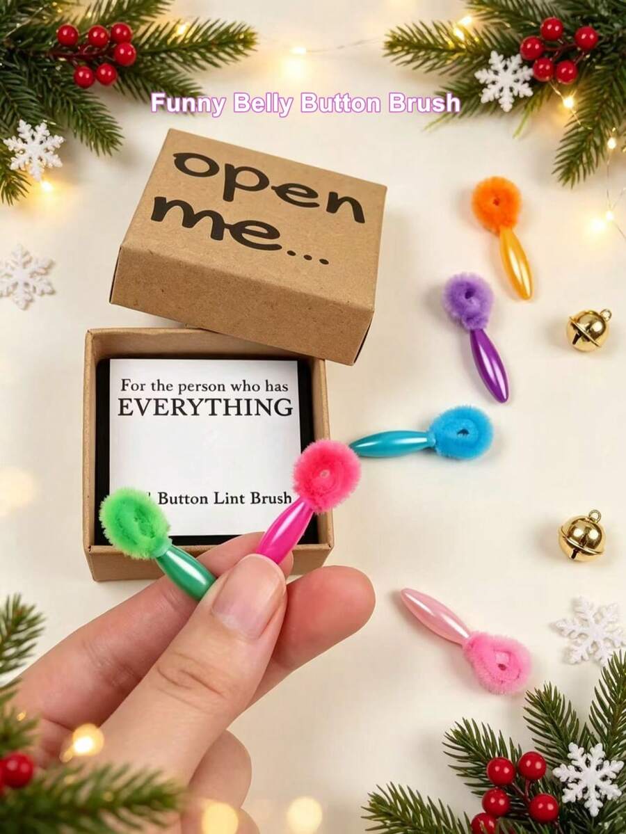 3/1pc Belly Button Brush/Belly Button Care Gift, Funny Joke Christmas Gift For Someone Who Has Everything, Suitable As Birthday Gift For Friends - Belly Button Brush - View 1
