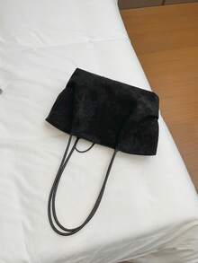 大容量女款時尚百搭休閒極簡通勤單肩托特包 - 彩色 - 查看 10