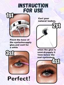 312pcs DIY Single Cluster False Eyelashes Set, D-Curl Lash Extension Kit, 3 Styles Voluminous Fluffy Cat Eye False Lashes, Waterproof Lightweight Single Cluster Eyelashes, Suitable For Daily Makeup, Party, Travel And More Occasions - DD - View 7