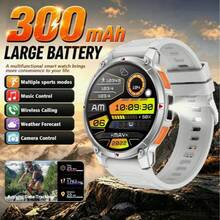ZhiKexing 1.5 Inch Full Screen Smart Watch, 300mAh Large Capacity Battery, Ultra Long Battery Life, Compatible With IOS And Android Phones, (Bluetooth Call/Dial), Features Outdoor Flashlight/Multiple Sports Modes/Massive Watch Faces/Built-In Games/AI Voice Control/Unisex Smart Sports Watch, Suitable For Birthday/Holiday/Lover/Gift - View 1