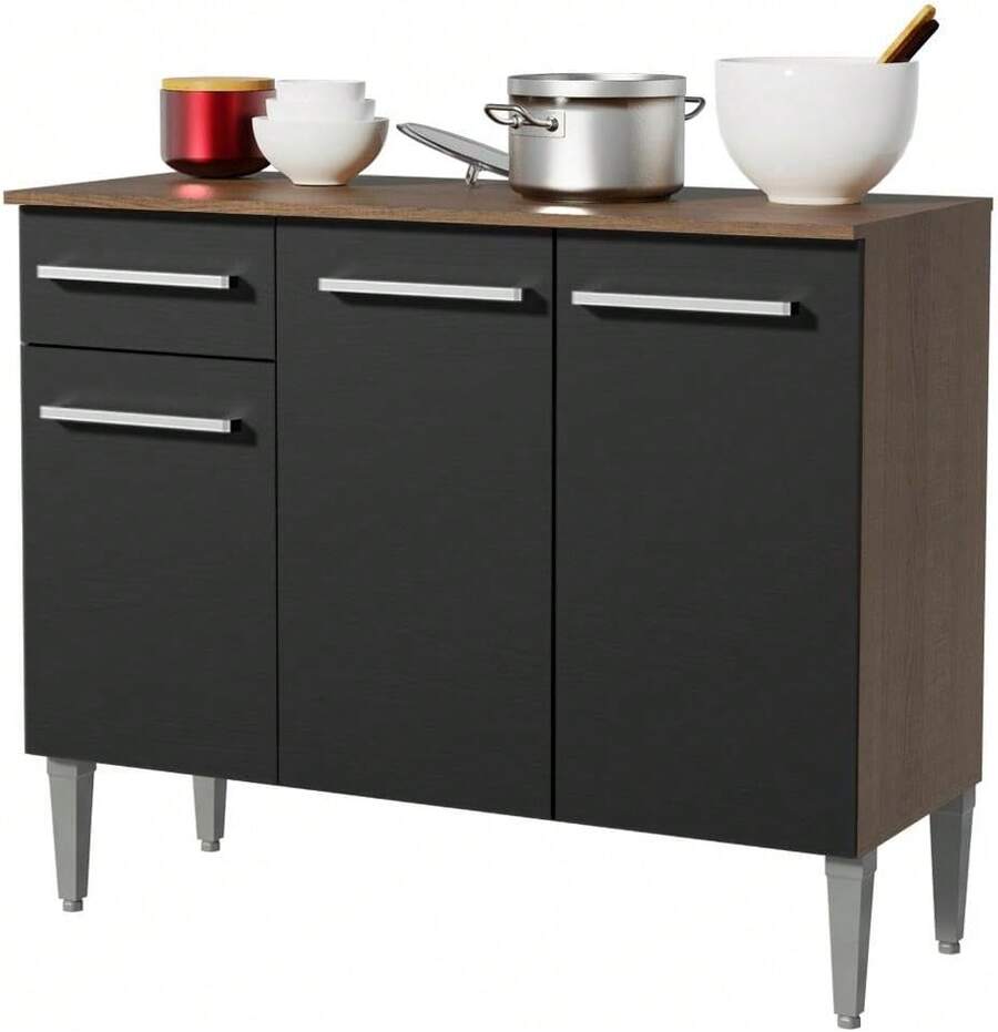 Kitchen Cabinets - Brown/black - View 1