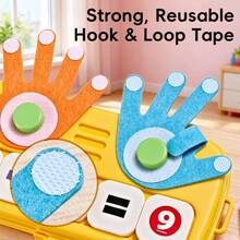 1PC-Early Education Logic Thinking Ability Training Educational Toy-Addition And Subtraction Finger Number Calculation Montessori Kindergarten Learning Children Cognitive Teaching Aid Educational Toy - Multicolor - View 8
