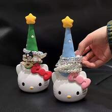 Hasbro Sanrio Hello Kitty Hanging Storage - Hello Kitty Christmas Tree Shaped Hair Accessories, Bracelets, Necklaces Storage Decor, Cute Hello Kitty Christmas Tree Hanging Storage Rack - Kt - View 3