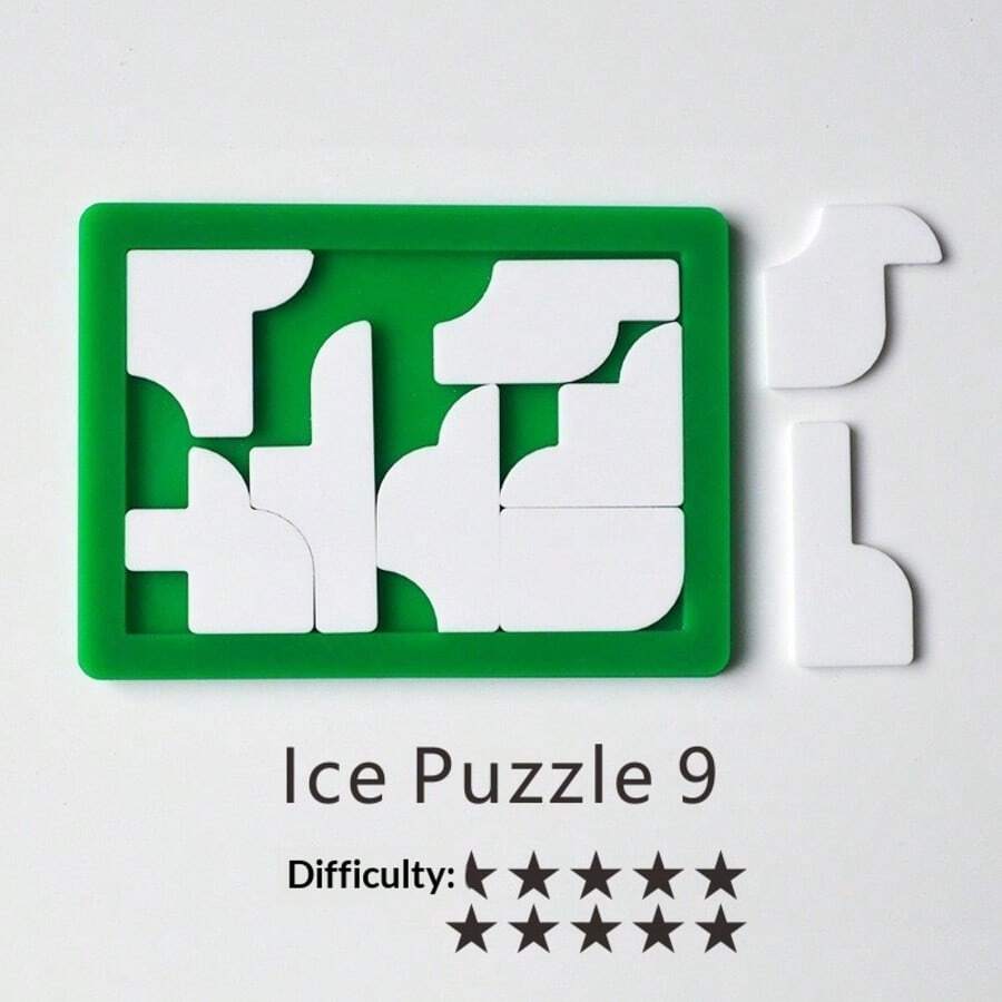 1pc High Difficulty Acrylic Interlocking Puzzle, Asymmetrical Shaped Logic Brain Teaser Game, Desktop Casual Mind-Bending Toy - Multicolor - View 1
