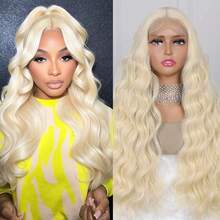99J Red Burgundy Color 1pc Body Wave 13*4 Lace Frontal Synthetic Wig For Women Preplucked Cosplay Daily Party Heat Resistant Fiber Front Wig Wedding Gifts - Multicolor - View 10