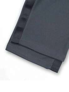 Celana Jogging Pria Longgar dengan Kaki Lebar, Tali Samping, Pinggang Elastis, Celana Panjang Kasual Nyaman untuk Perjalanan dan Beraktivitas di Musim Gugur/Dingin, Abu-abu Gelap - Dark Grey - View 5