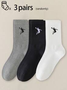 1/3/5/10 Pairs Of Men's Mid-Calf Crew Socks,Breathable,Moisture-Wicking,Soft,All Season Comfort For Sports/Daily/Casual - Multicolor - View 18