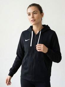 Nike جاكيتات رياضية نسائية دافئة ومتينة ومتعددة الاستخدامات للأنشطة الخارجية والتدريب اليومي IB1230-010-010 - الأسود - مشاهدة 1