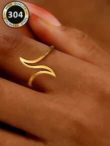 1pc Fashionable Ring For Women, Wedding Engagement Party Jewelry, Valentine's Day Gift - 1# - View 6