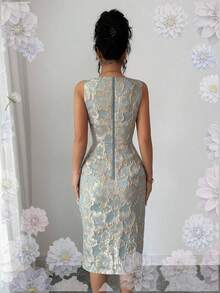 Women Short Dresses - Blue2 - View 3