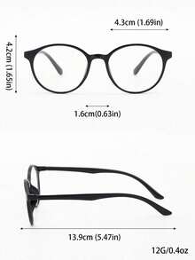 2 Pasang Kacamata Anak Unisex Gaya Eropa & Amerika dengan Lensa Bening Dekoratif - Clear - View 3