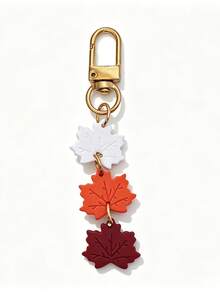 New Thanksgiving Bohemian Style Acrylic Leaf Design Keychain, Elegant And Exquisite Small Gift - Maple Leaf - View 10