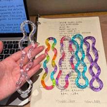 1pc Multi-Color Gradient Twisted Rope, Changes With Temperature, Massages And Relaxes Muscles And Fingers, Home Decor Helps Create Atmosphere, Relieves Stress And Relaxes Mood - A - View 8