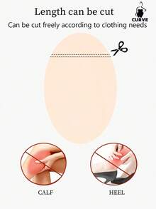 1 Set Thigh Anti-Chafing Patches And Protective Sleeve Combination - Invisible Seamless Adhesive, Suitable For Application Inside Clothing - Skin-Friendly Anti-Abrasion, Applicable For Thigh Chafing And Covering Patches - Thin style - View 4