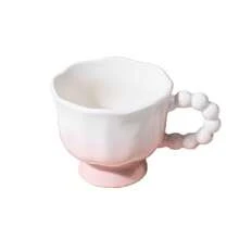Highly Attractive Aesthetic Mug Cup Birthday Wedding Full Moon Celebration Return Gift Cartoon Cup Pearl Round Handle Coffee Cup (Without Spoon) - Multicolor - View 3