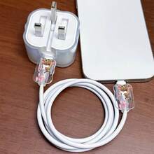 Set Pelindung Kabel dan Pengisi Daya Apple Gaya Bow Deer, Casing Pelindung Kabel Pengisi Daya Apple 40W Tahan Lama, Pengatur Kabel Anti-Patah - MultiWarna - View 3