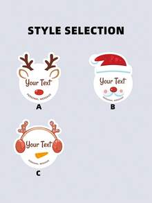 1/30/60/120pcs Customizable Christmas Round Stickers - Personalized Christmas Party Decorative Stickers, Suitable For Party Invitations, Greeting Cards, Envelopes, Table Decor, Gift Wrapping, Photo Layouts And DIY Crafts, Ideal Gift For Family, Friends, Colleagues, Couples, Suitable For Christmas, Parties, Anniversaries - Multicolor 2 - View 9