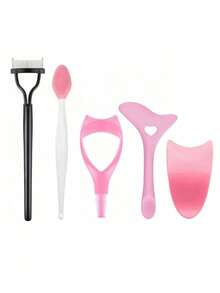 Eyelash Tool Set, Eyelash Comb And Brush, Create Natural Eyelash Makeup Effect, Reusable, Mascara Set, False Eyelash Trimming Tool, Eyelash Separator Tool, Professional Tool, Create Natural Makeup Look - Multicolor - View 9