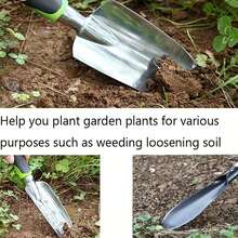 Garden Trowel With Soft Non-Slip Ergonomic Handle, Suitable For Planting, Transplanting, Moving And Leveling Soil - Gardening Gift - Minimalist - View 6