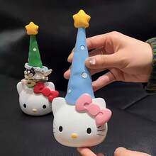 Hasbro Sanrio Hello Kitty Hanging Storage - Hello Kitty Christmas Tree Shaped Hair Accessories, Bracelets, Necklaces Storage Decor, Cute Hello Kitty Christmas Tree Hanging Storage Rack - Kt - View 2