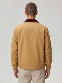 Vaulklash New Men's Spring/Autumn Outdoor Camping Lightweight Fleece Jacket - Ginger - View 2