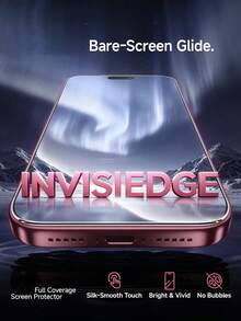 3pcs Full Coverage Tempered Glass Screen Protector, Anti-Collision Anti-Scratch, Smooth Surface, Easy Installation, Crystal Clear, Smooth Touch, 9H Hardness, Compatible With IPhone Duo/18 Pro Max/18 Pro/18/17e/17 Pro Max/17 Pro/17 Air/17/16 Pro Max/16 Pro/16 Plus/16/15 Pro Max/15/14/13/12/11 And Other Models, Suitable Compatible With Iphone Screen Protector - Clear - View 2