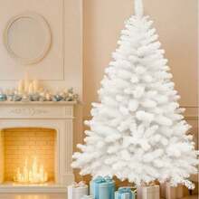 Large Artificial Flocked Christmas Tree With A Snowy Look-Suitable For Home Use, Mall Window Displays, And Festive Decor. Available In Multiple Sizes; Ideal For Compact Living Rooms, Vacation Rentals, And Shop Windows. - White - View 2
